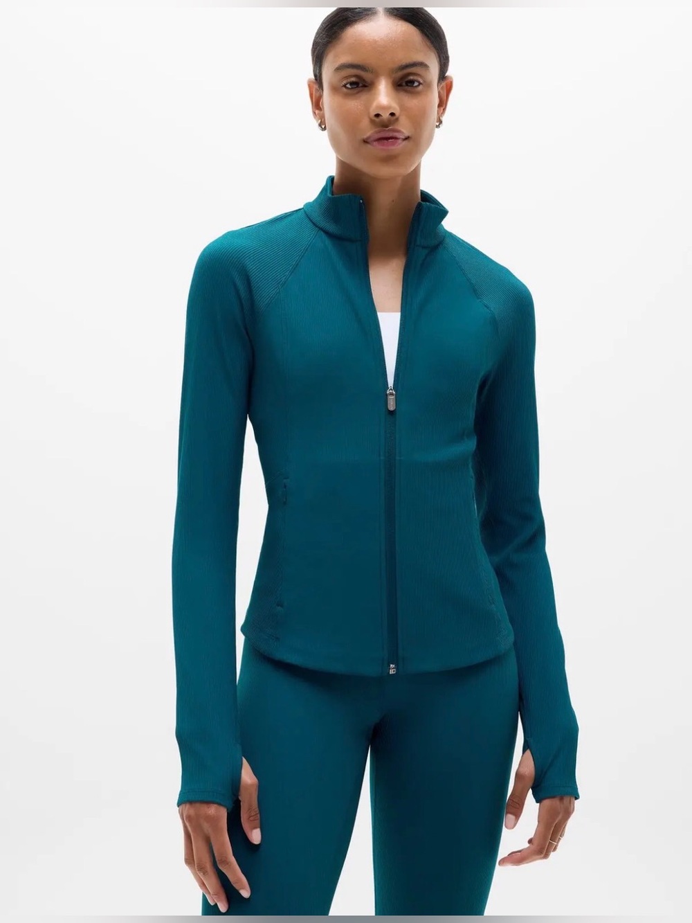 New 2X salutation 2.0 ribbed jacket coastal teal